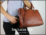 Load image into Gallery viewer, Ann Concealed Carry Crossbody Satchel - Mahogany
