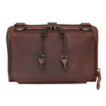 Load image into Gallery viewer, Millie Concealed Carry Leather Crossbody Organizer - Small - Mahogany
