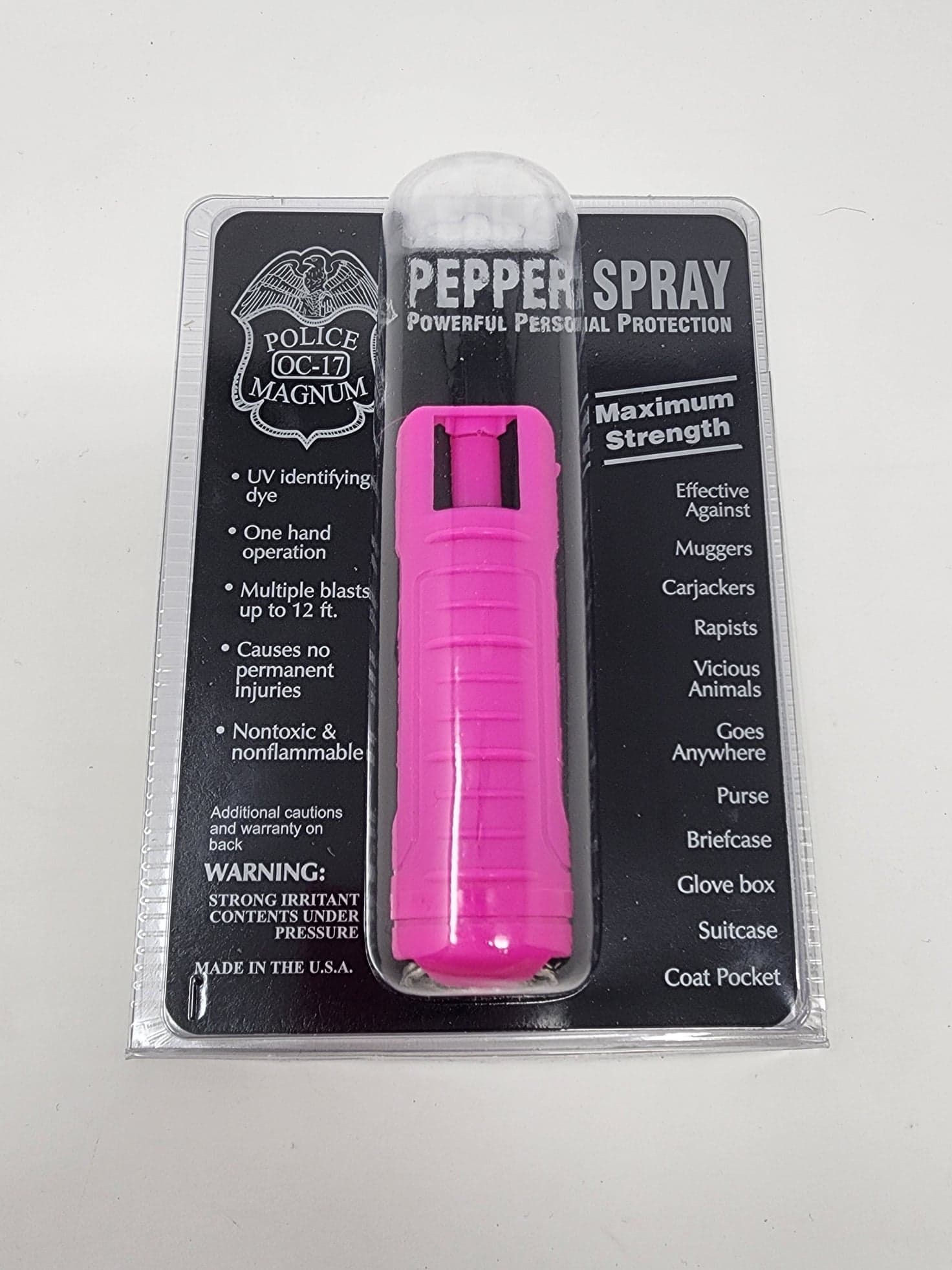 FIGHTSENSE Self Defense Pepper Spray - 1/2 oz Compact Size Maximum Strength  Police Grade Formula Best Self Defense Tool for Women W/Leather Pouch  Keychain - Walmart.com