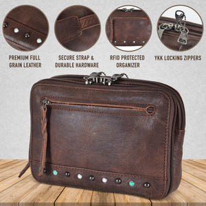 Kailey Concealed Carry Leather Purse Pack