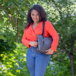 Load image into Gallery viewer, Grace Concealed Carry Tote - Gray
