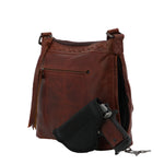 Load image into Gallery viewer, Faith Concealed Carry Leather Crossbody - Dark Mahogany
