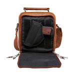 Load image into Gallery viewer, Logan Concealed Carry Unisex Crossbody Bag - Cognac
