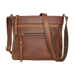 Load image into Gallery viewer, Delaney Concealed Carry Leather Crossbody - Mahogany
